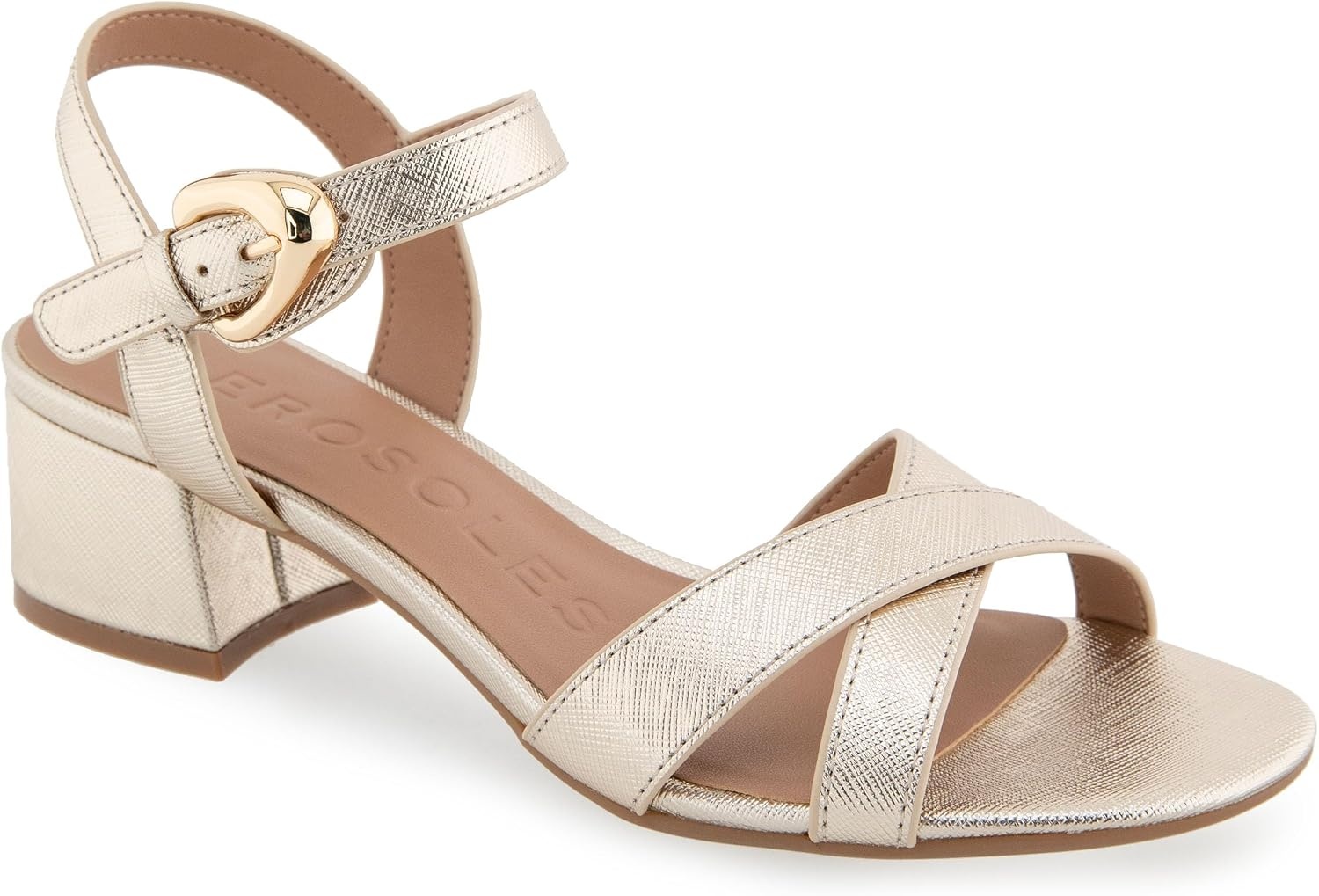 Aerosoles Women’s Cinzia(Gold Metallic Textured Faux Leather)