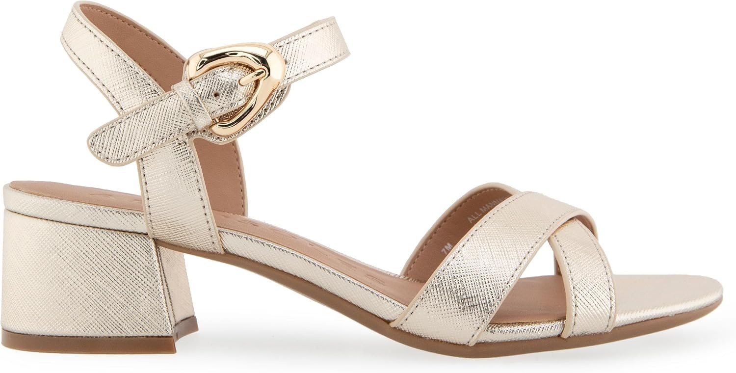 Aerosoles Women’s Cinzia(Gold Metallic Textured Faux Leather)