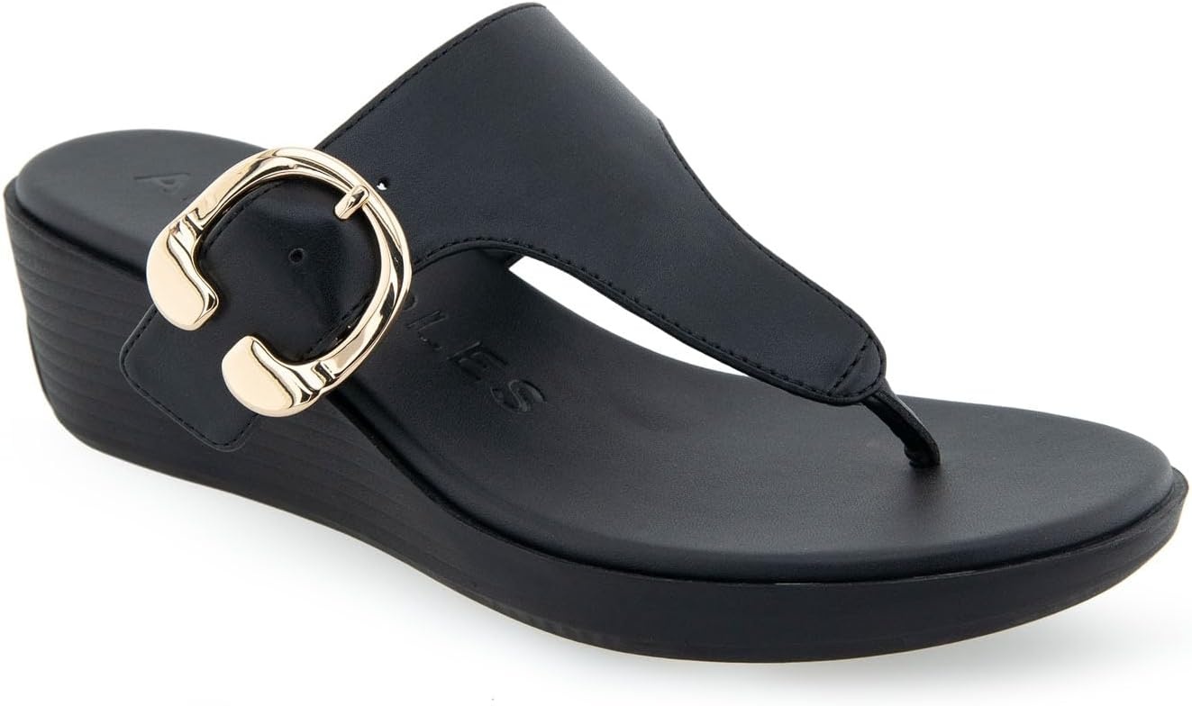Aerosoles womens Izola(Black Pu)