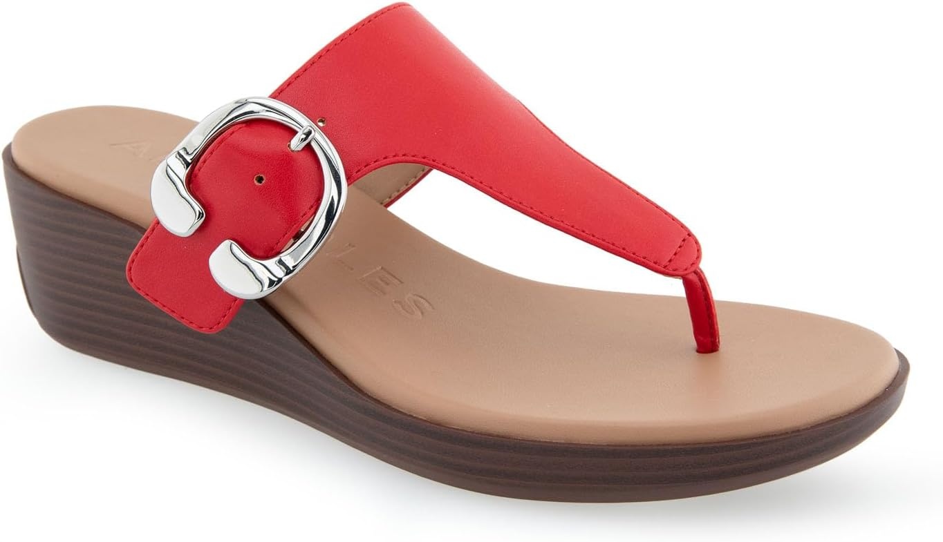 Aerosoles womens Izola(Racing Red Pu Leather)