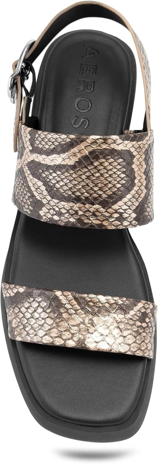 Aerosoles Women’s Dove(Champagne Metallic Snake Print)
