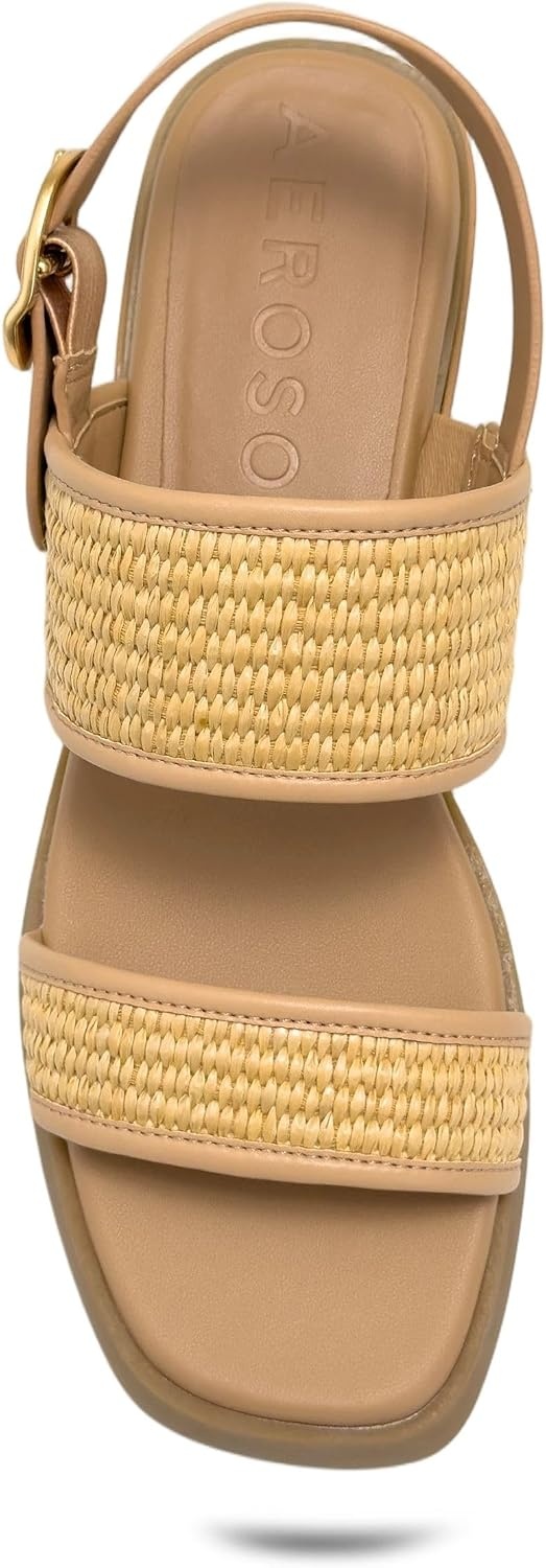 Aerosoles Women’s Dove(Natural/Beige Bisque Raffia)