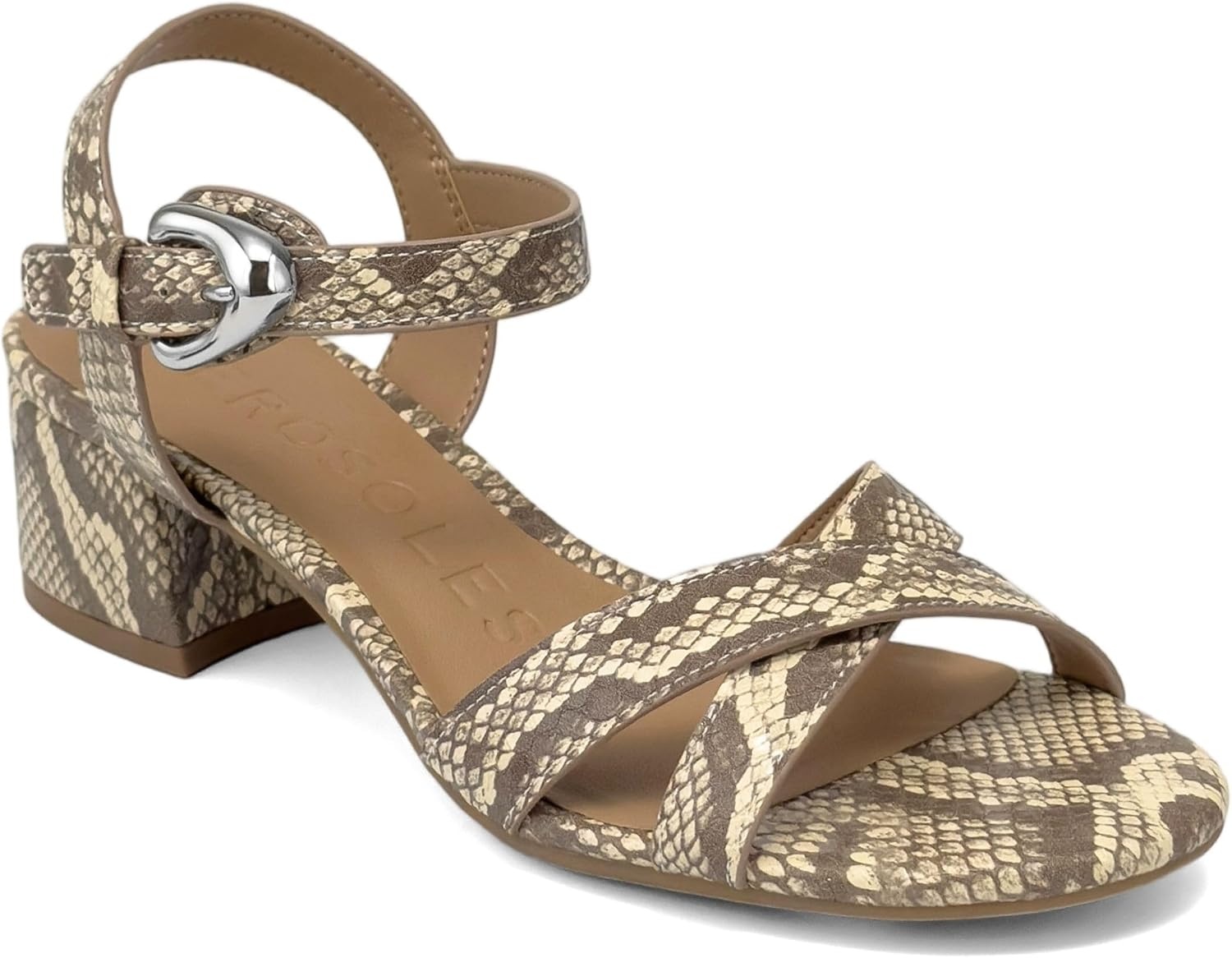 Aerosoles Women’s Cinzia(Pale Yellow Faux Snake Print)