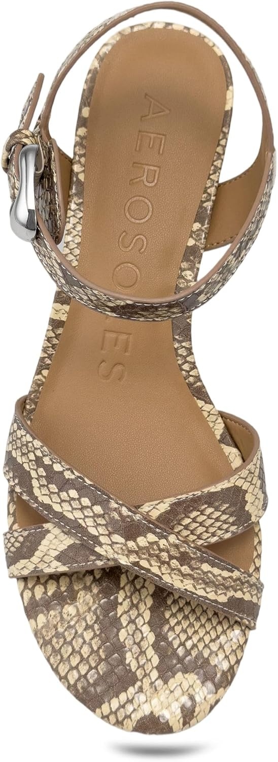 Aerosoles Women’s Cinzia(Pale Yellow Faux Snake Print)